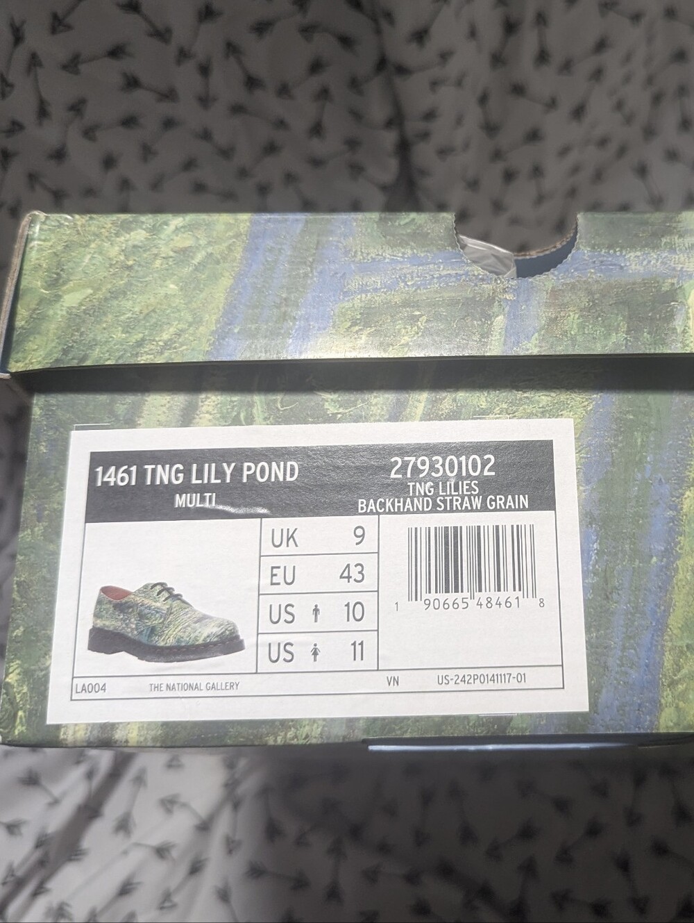 Dr. Martens 1462 The National Gallery Monet Water Lily Pond Oxford Shoe - Picture 10 of 10
